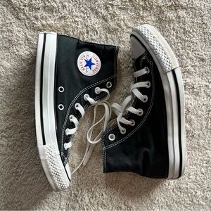 CONVERSE All Star High Top Canvas Sneaker Shoes Black/white Men 4 Women 6
